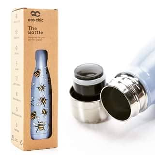 Eco Chic Thermosfles Bleu bees - Prana Puur | Cadeau winkel Roden