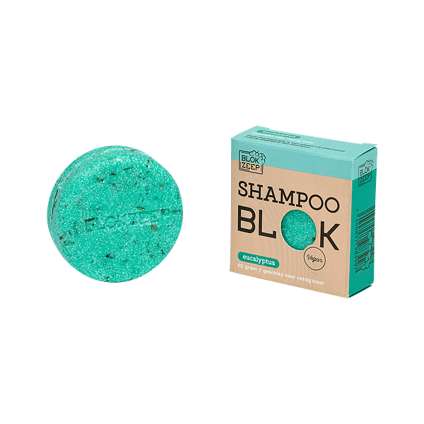 Blokzeep shampoo bar Eucalyptus - Prana Puur | Cadeau winkel Roden