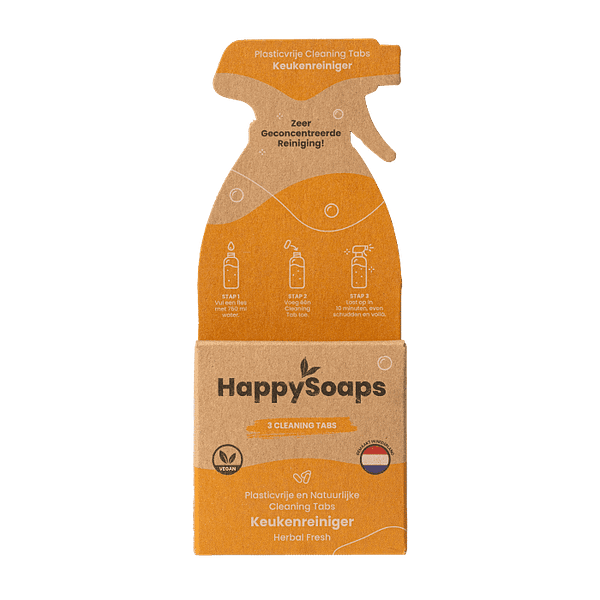 HappySoaps Cleaning Tabs Keukenreiniger - Prana Puur | Cadeau winkel Roden