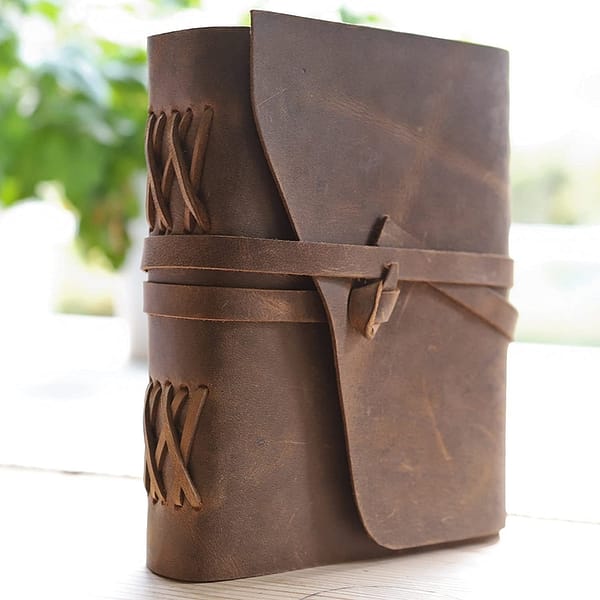 Genuine Leather Notebook - Prana Puur | Cadeau winkel Roden