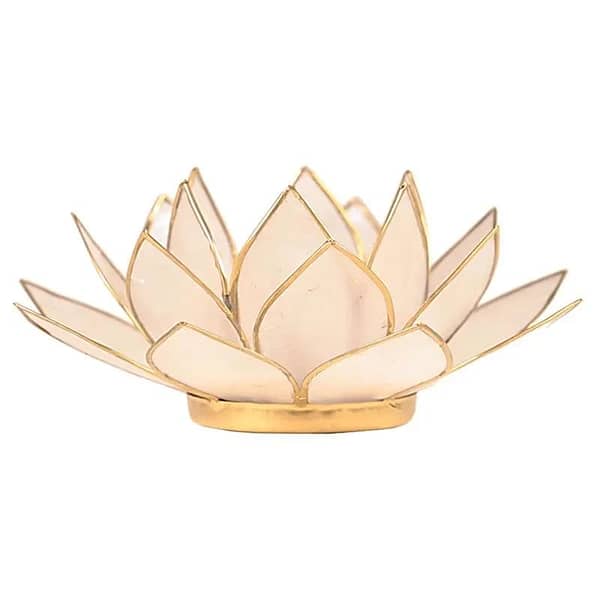 Lotus sfeerlicht Wit - Prana Puur | Cadeau winkel Roden