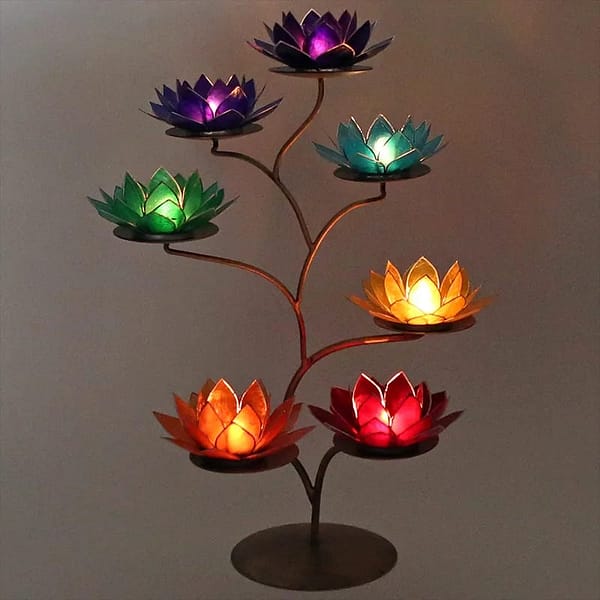 Chakra Boom + 7 Lotus sfeerlichten - Prana Puur | Cadeau winkel Roden