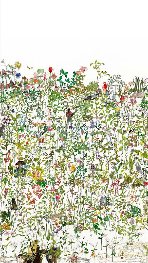 Mural 4 Drops Enchanted Garden behang NLXL behang Anna Surie ASU-01EnchantedGarden4drops_1024x1024@2x