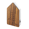 houten birdybox zebrano huisje vogelgeluid Zwitscherbox relaxound