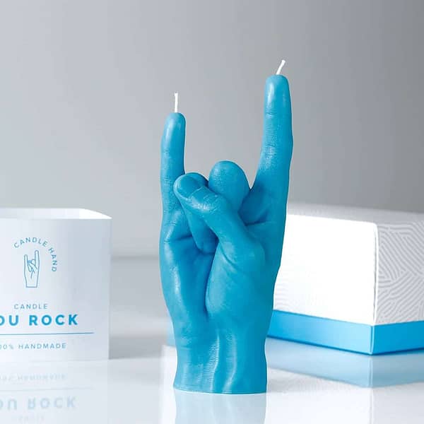 candlehand you rock blauw