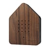 houten zwitscherbox walnoothouten huisje met vogelgeluiden d-sire