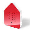 zwitscherbox huisje met vogelgeluiden rood