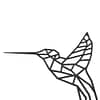 houten wanddecoratie kolibrie