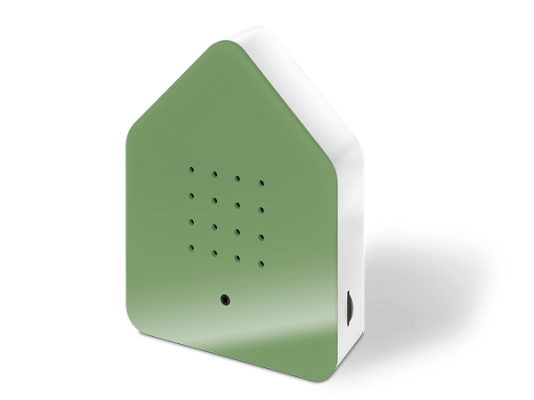 zwitscherbox groen natuurlijke vogelgeluiden sensorbox