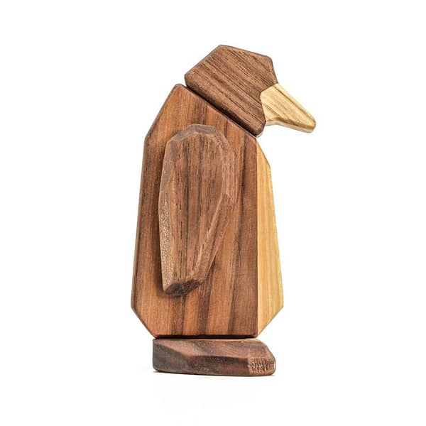 houten pinguin