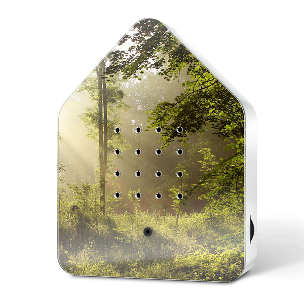 zwitscherbox sunbeam forest huisje met vogelgeluiden