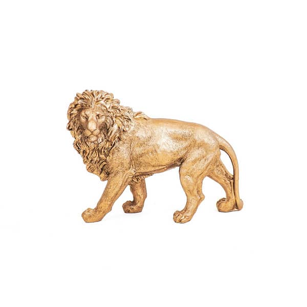 gouden leeuw beeld staande leeuw