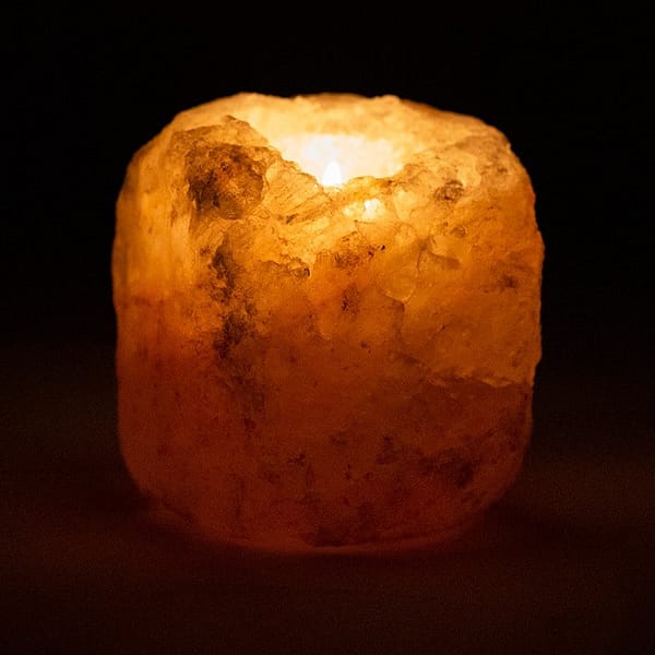 Zoutkristal Sfeerlicht - Prana Puur | Cadeau winkel Roden