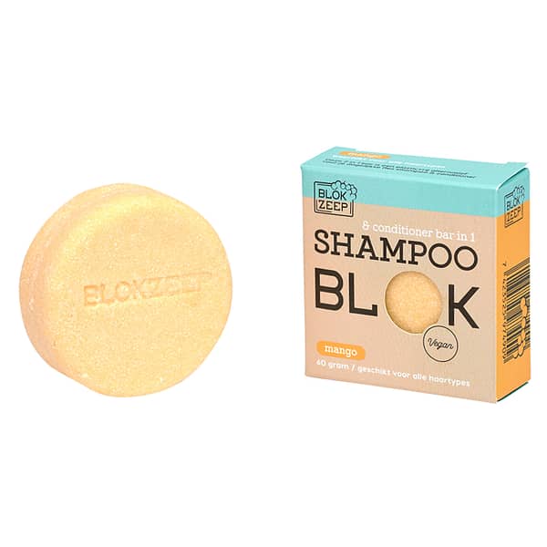 Blokzeep shampoo en conditioner bar Mango - Prana Puur | Cadeau winkel Roden