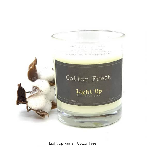 Light Up your life kaars | Cotton Fresh - Prana Puur | Cadeau winkel Roden