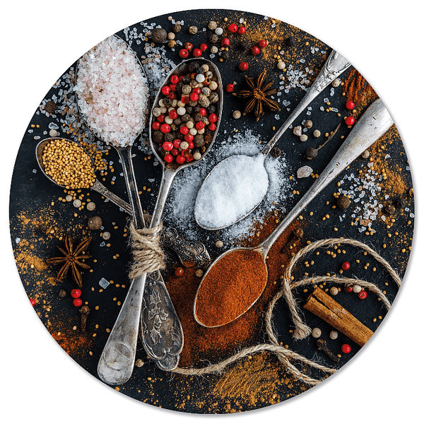 muurcirkel keuken spices