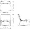 Miller Lounge Chair Fauteuil Serener functionals afmetingen