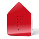 zwitscherbox rood huisje met vogelgeluiden rood