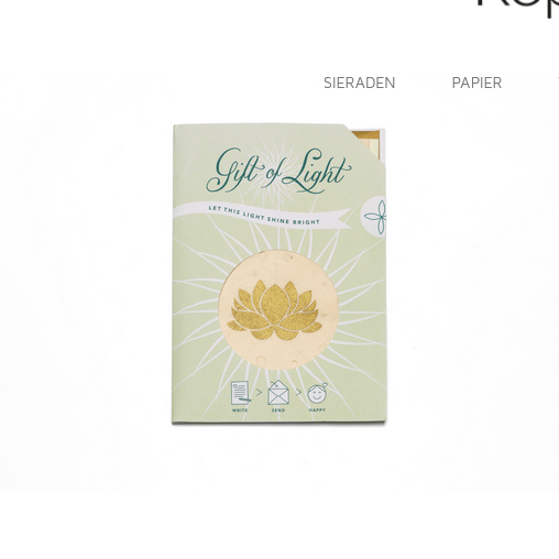 Gift of Light | Lotus - Prana Puur | Cadeau winkel Roden