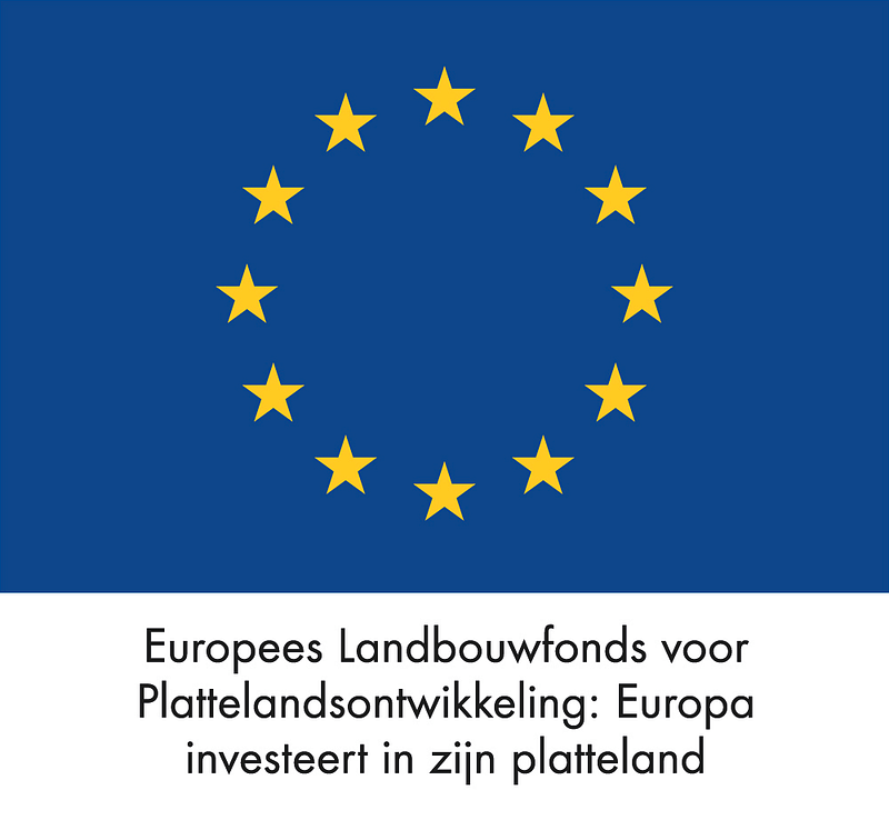 Logo Europees Landbouwfonds voor Plattelandsontwikkeling: Europa investeert in zijn platteland