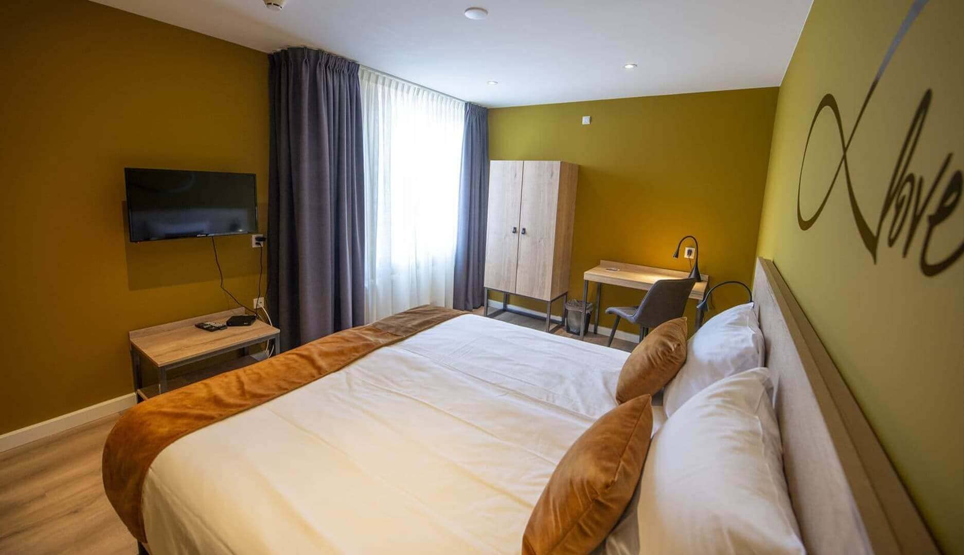 Overzichtsfoto Comfort tweepersoonskamer double bij het hotel in drenthe